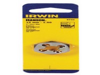 Irwin Hanson High Carbon Steel Metric Hexagon Die 12mm-1.50  1 pc