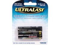 Ultralast Lithium Ion 18650 3.7 V 3400 Ah Rechargeable Battery 2 pk