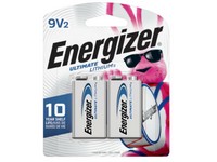 Energizer Ultimate Lithium 9-Volt Battery 2 pk