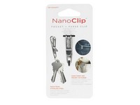 KeySmart Nano Clip Stainless Steel Silver Pocket/Purse Clip Keychain