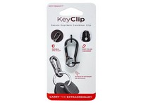 KeySmart KeyClip Stainless Steel Silver Carabiner Key Chain