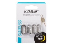 Nite Ize Micro Link Stainless Steel Silver Carabiner Key Chain