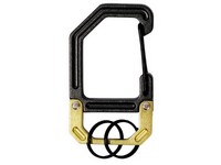 Hillman Apex Aluminum Black/Gold Clip/Hook Carabiner Key Chain