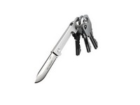 KeySmart Stainless Steel Silver Mini Knife Key Ring