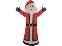 Celebrations Tinsel Santa 4.75 ft. Yard Decor