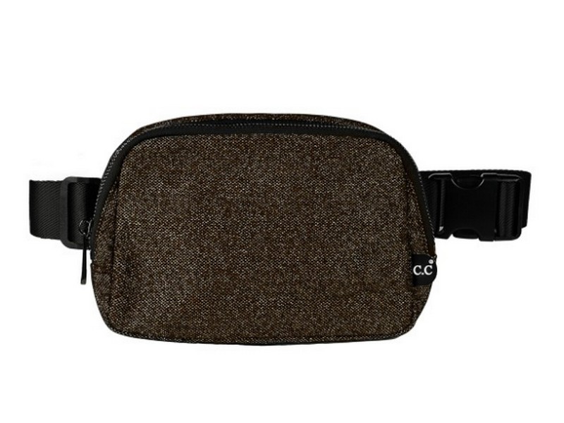 CC Glitter Fanny Pack Black