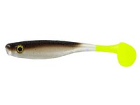 Big Bite Baits Suicide Shad 3.5" Green Pumpkin Pearl Belly Chartreuse Tail