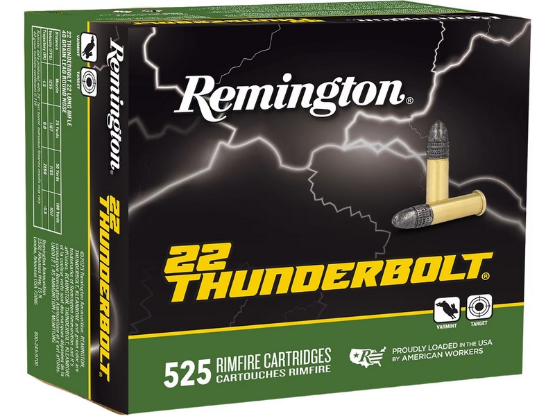 Remington 22 Thunderbolt Rimfire Ammunition 525 rounds