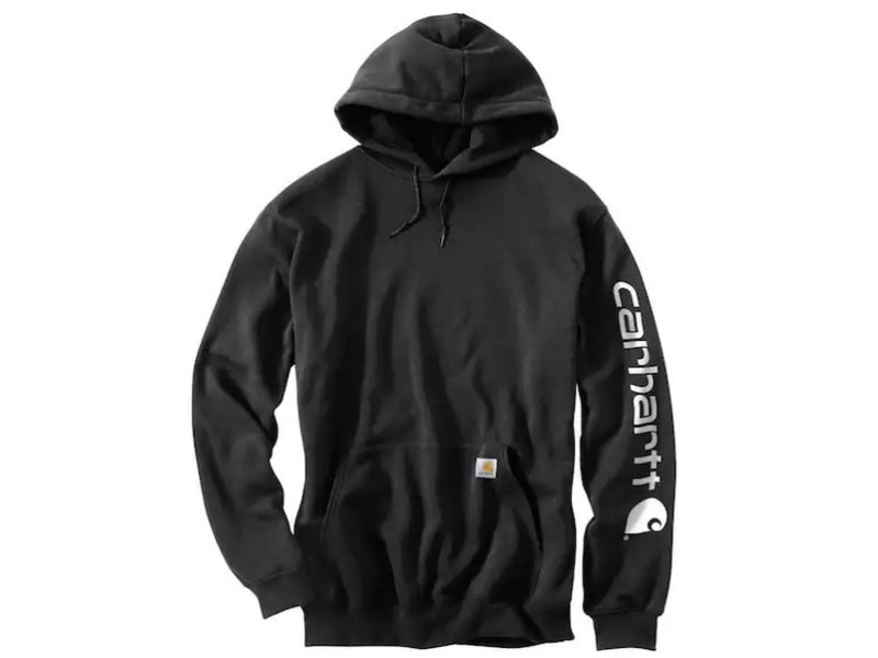 Mens Carhartt Midweight Graphic Hoodie Black