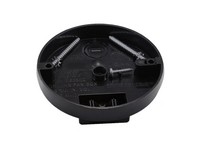 Cantex EZ Box New Work 8 cu in Round Polycarbonate Ceiling Fan Pan Black