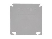 Cantex EZ Box New and Old Work Square PVC 2 gang Ring Cover Gray