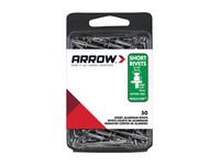 Arrow 3/16 in. D X 1/8 in. Aluminum Short Rivets Silver 50 pk