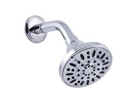 OakBrook Chrome PVC 3 settings Wallmount Showerhead 1.8 gal