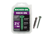 Backer-On Rock-On No. 9 X 2-1/4 in. L Star Flat Head Cement Board Screws 100