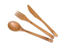 Totally Bamboo Brown Bamboo Flatware set