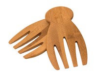 Totally Bamboo Brown Bamboo Salad Hands