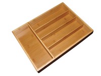 Totally Bamboo Brown Bamboo Cutlery Tray