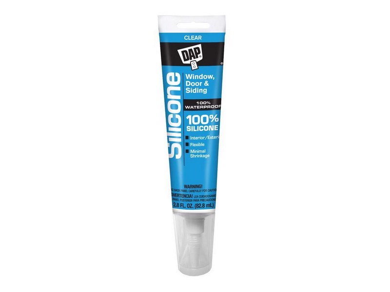 DAP Clear Silicone Door, Siding and Window Sealant 2.8 oz