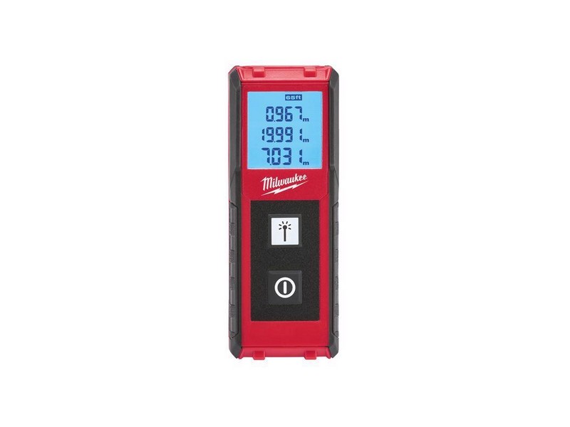 Milwaukee 4 in. L X 1-1/2 in. W Laser Distance Meter 65 ft. Red 1 pc