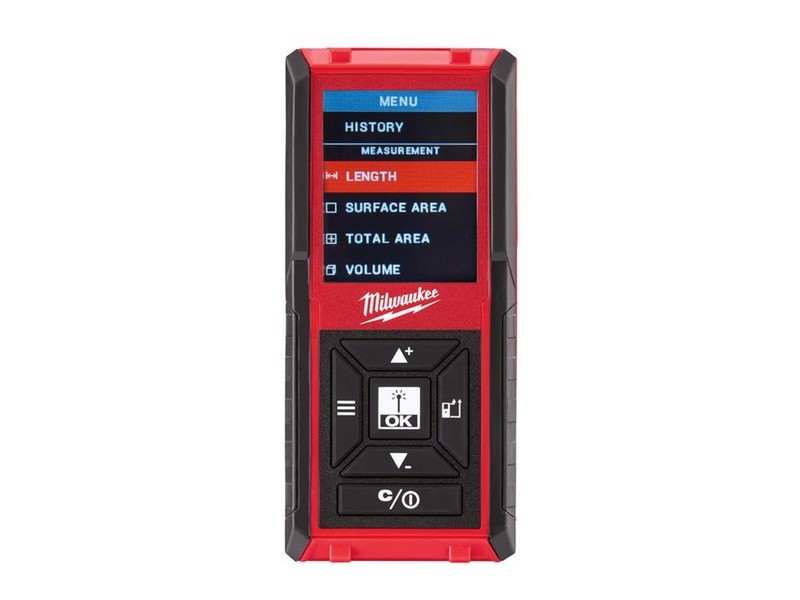 Milwaukee 4.2 in. L X 1.9 in. W Laser Distance Meter 150 ft. Red 1 pc