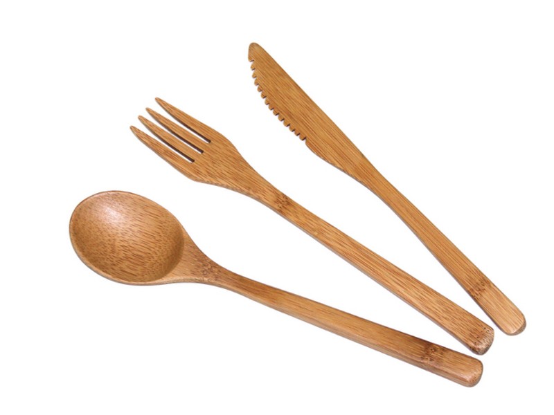 Totally Bamboo Brown Bamboo Flatware set