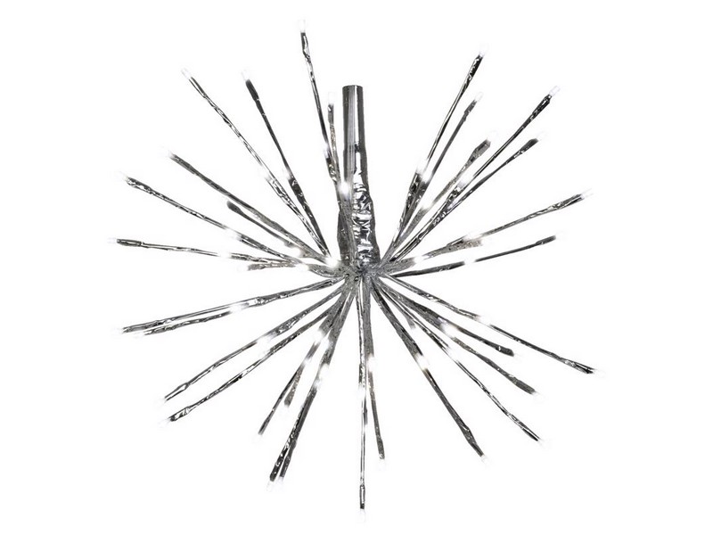 Celebrations LED Pure White Silver Radiant Blast 16 in. Pathway Decor