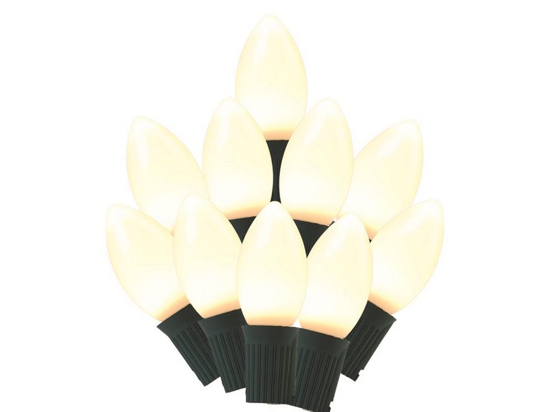 Celebrations Classic LED C9 White 25 ct String Christmas Lights 24 ft.