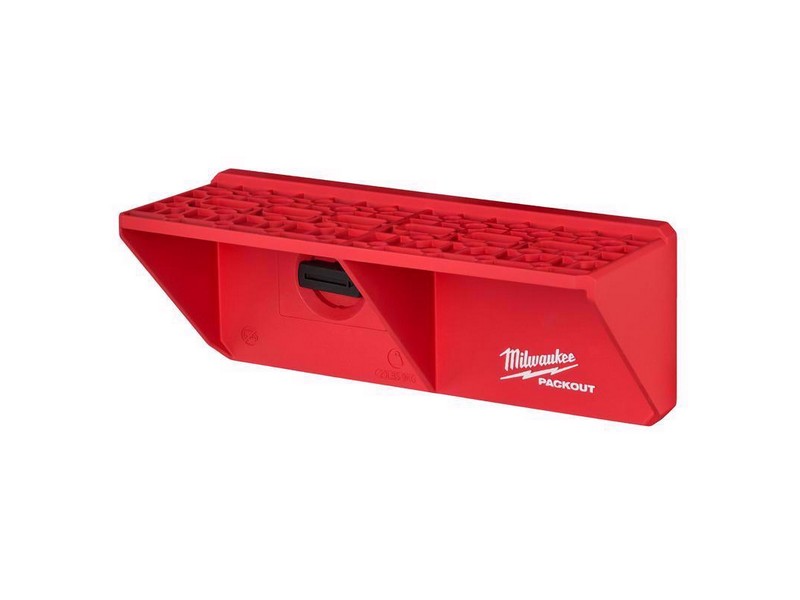 Milwaukee PACKOUT SHOP STORAGE Garage Organizer Screwdriver Rack Black/Red