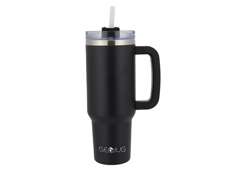 Brentwood 40oz Insulated Travel Mug Stainless Steel and Black