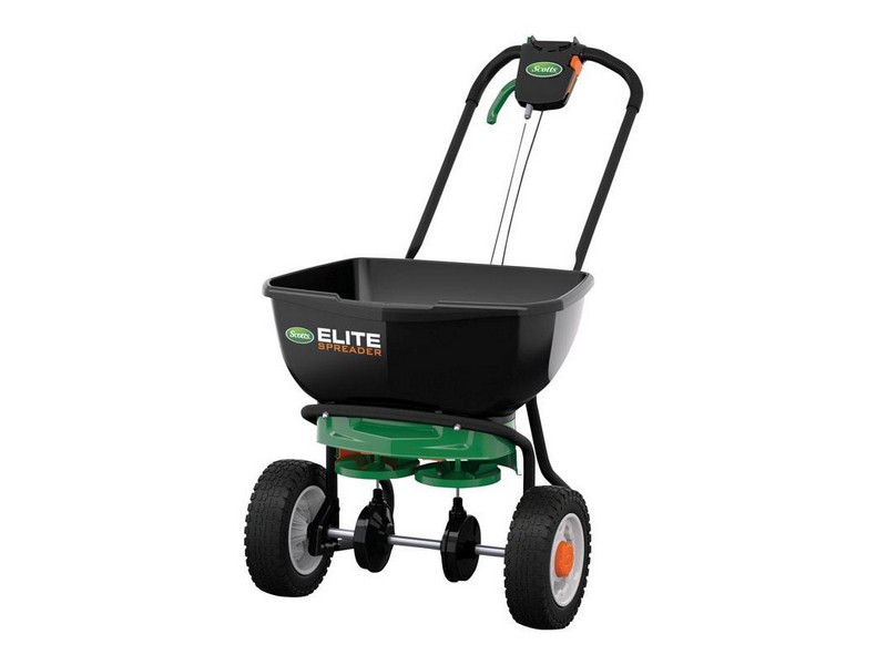 Scotts Elite 72 in. W Broadcast Push Spreader For Fertilizer/Ice Melt/Seed 30 lb