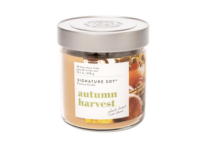 Signature Soy Tan Autumn Harvest Scent Candle 15.1 oz