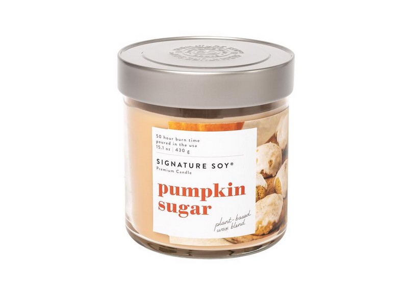 Signature Soy Orange Pumpkin Sugar Scent Candle 15.1 oz