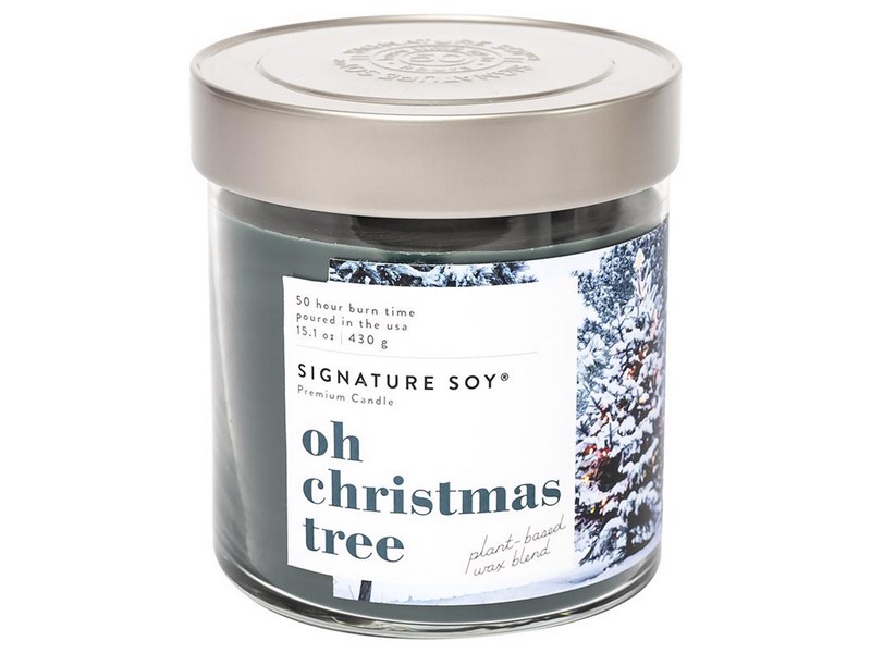 Signature Soy Green Oh Christmas Tree Scent Candle 15.1 oz