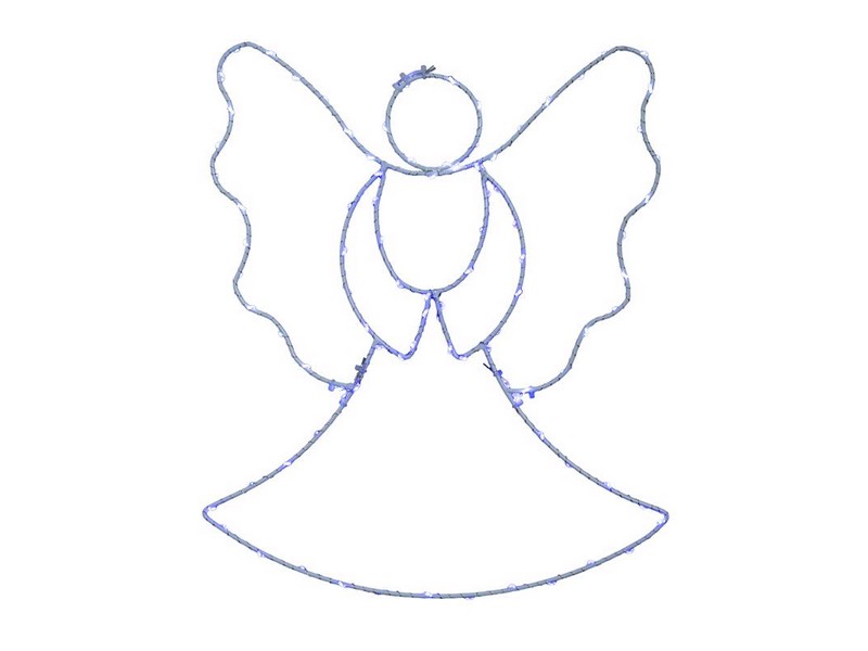 Celebrations LED Multi Angel Silhoutte 13 in. Hanging Decor