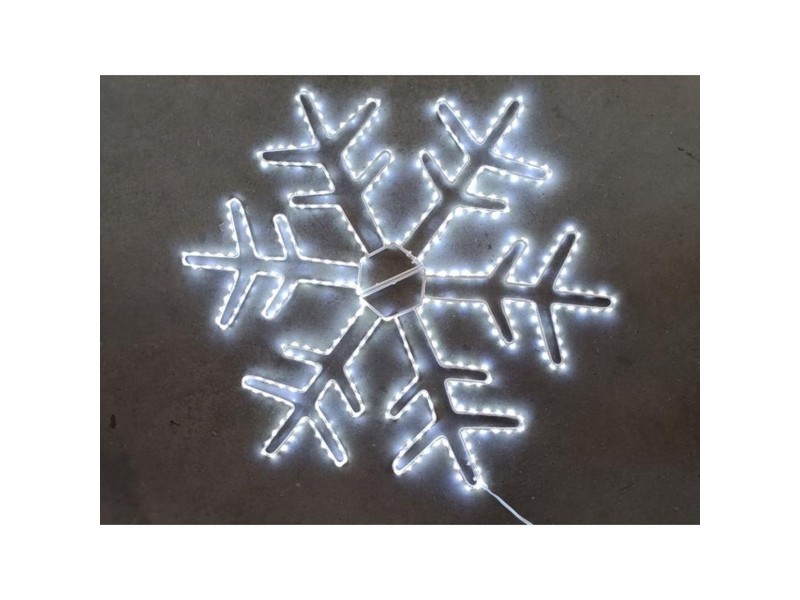 Celebrations LED Pure White Snowflake Silhouette 24 in. Hanging Decor
