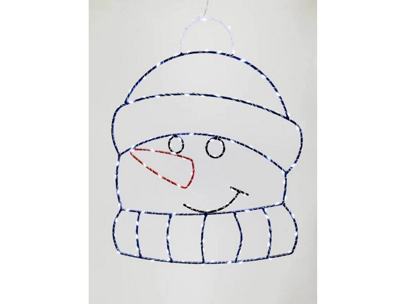 Celebrations LED Snowman Silhouette Hanging Decor 15 in.