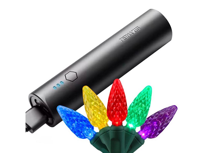 Celebrations Platinum Cordless/Recharge LED C6 Multicolored 50 ct String