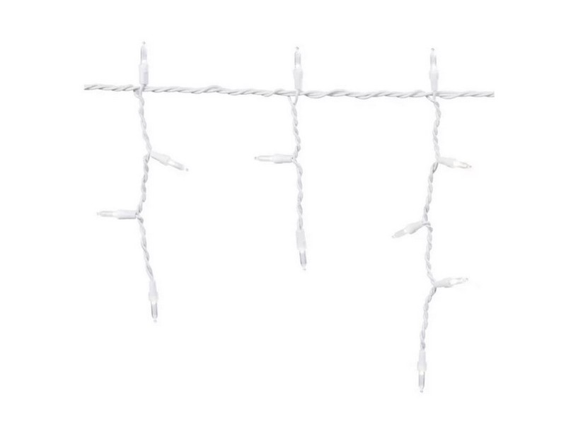 Celebrations Classic LED T5 Pure White 300 ct Icicle Christmas Lights