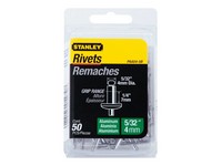 Stanley 5/32 in. D X 1/4 in. Aluminum Blind Rivets Silver 50 pk