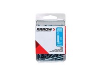 Arrow 1/8 in. D X 1/2 in. Steel Rivets Silver 100 pk