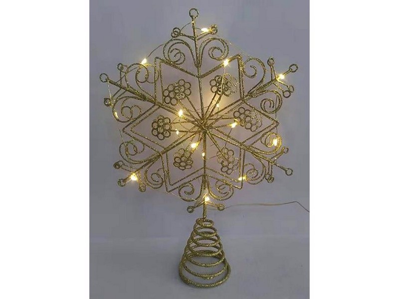 Celebrations LED Warm White Snowflake Tree Topper