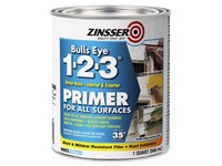 Zinsser Bulls-Eye 1-2-3 White Water-Based Styrenated Acrylic Primer and Sealer 1 qt