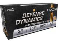 Fiocchi 38 SPL Pistol Ammo