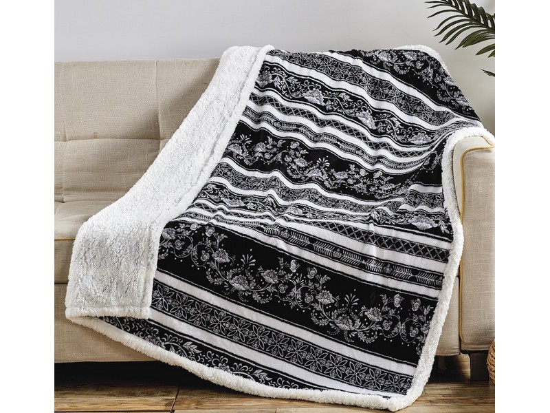 Odelia Sherpa Throw Blanket 50"x60"