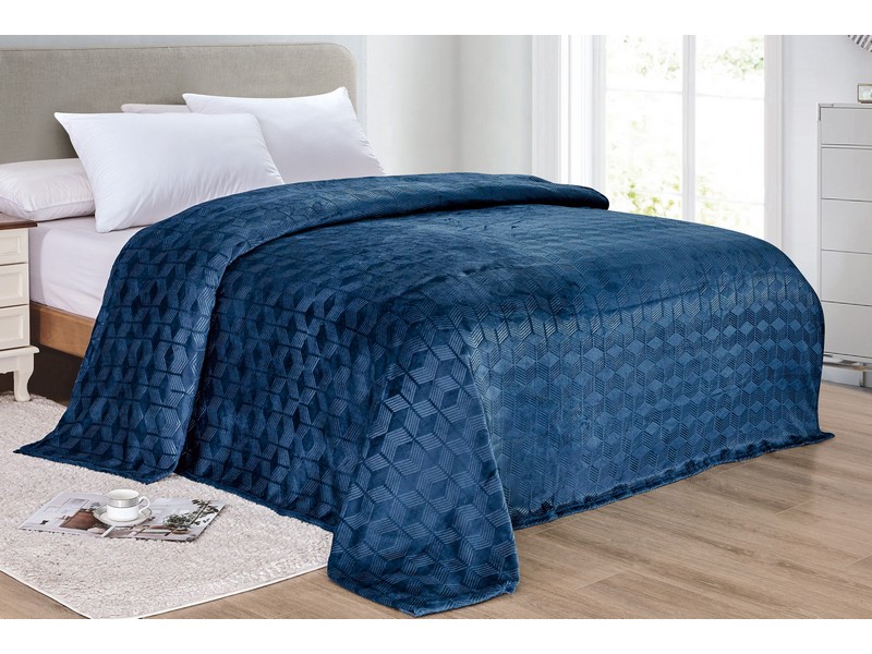 Amarani King Size Blanket Navy
