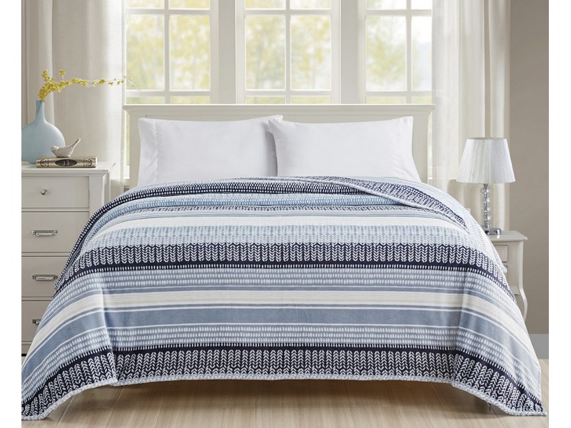 Anissa Oversided Printed Queen Blanket 90"x90"