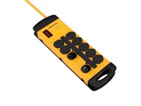 Monster Just Power it Up 15 ft. L 8 outlets Surge Protector w/USB Yellow