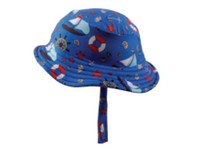Toddler UV Protection Sun Hat Sailboats