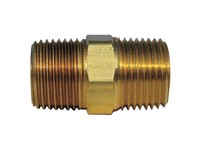 Hex Nipple 1/2"x1/2" Mpt