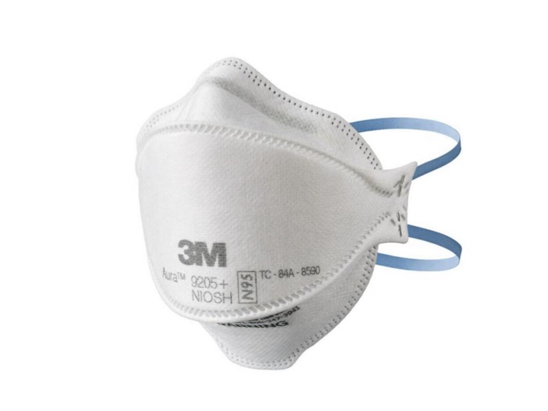3M Aura N95 Dust Protection Particulate Respirator 9205+ White 3 pk
